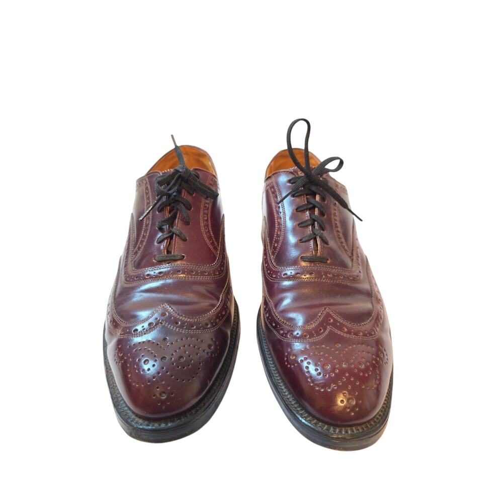 Stuart Mcguire Dress Shoes Mens Burgundy Size 10.5 M Wingtips